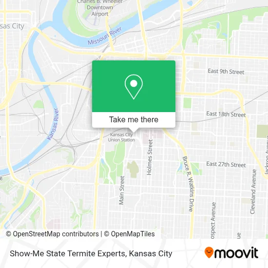 Show-Me State Termite Experts map