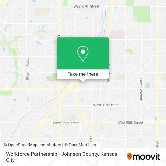 Workforce Partnership - Johnson County map