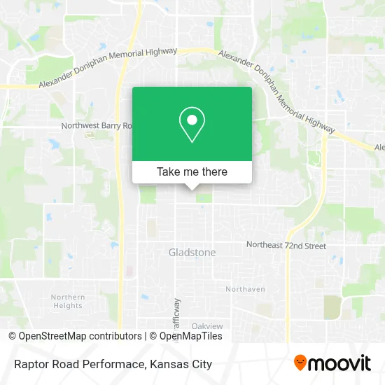 Raptor Road Performace map