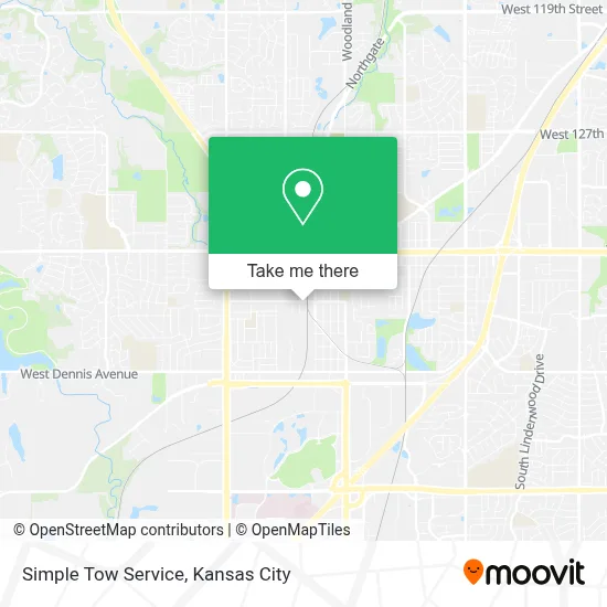 Simple Tow Service map