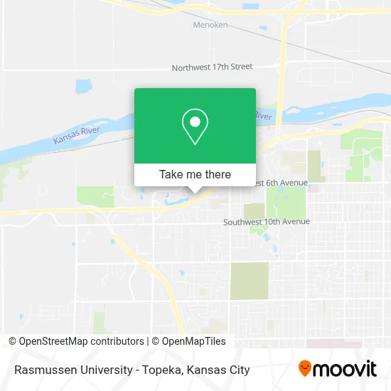 Rasmussen University - Topeka map