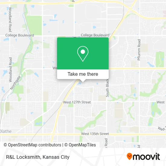 R&L Locksmith map