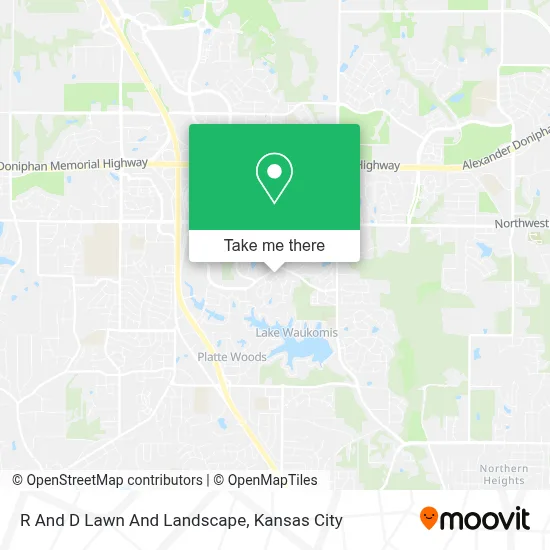 R And D Lawn And Landscape map