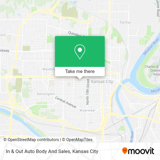 In & Out Auto Body And Sales map