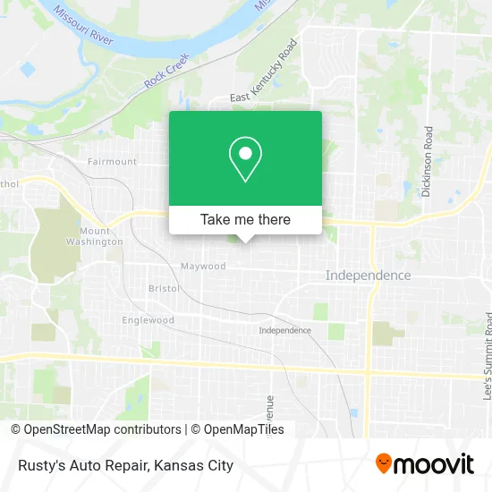 Rusty's Auto Repair map