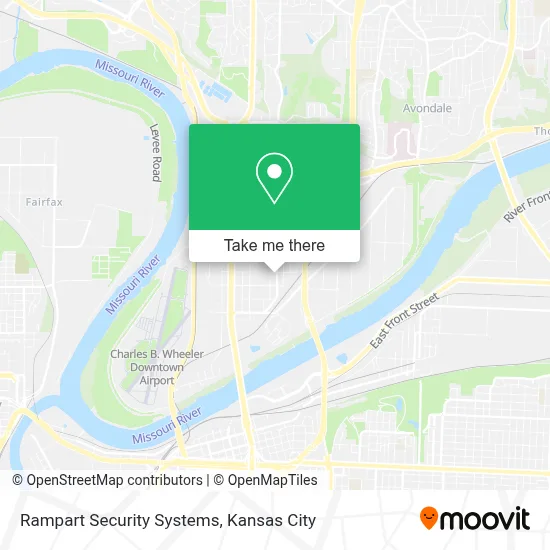 Rampart Security Systems map