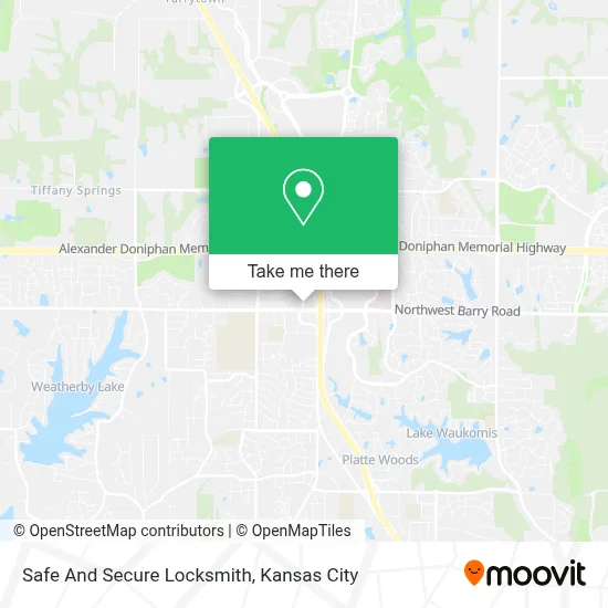 Safe And Secure Locksmith map