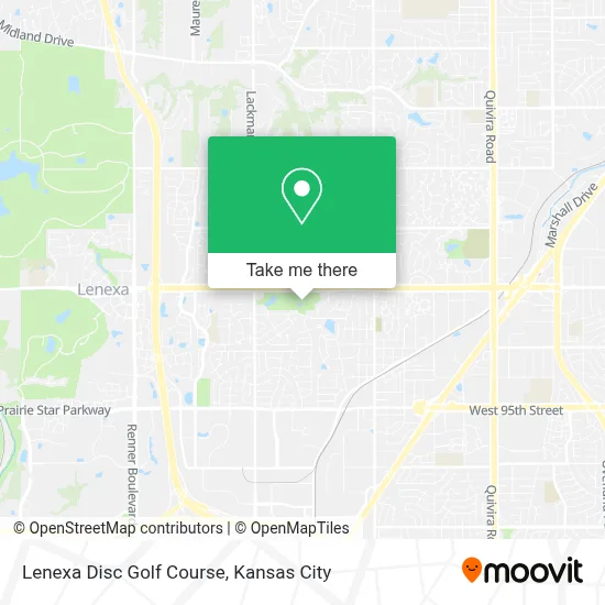Lenexa Disc Golf Course map