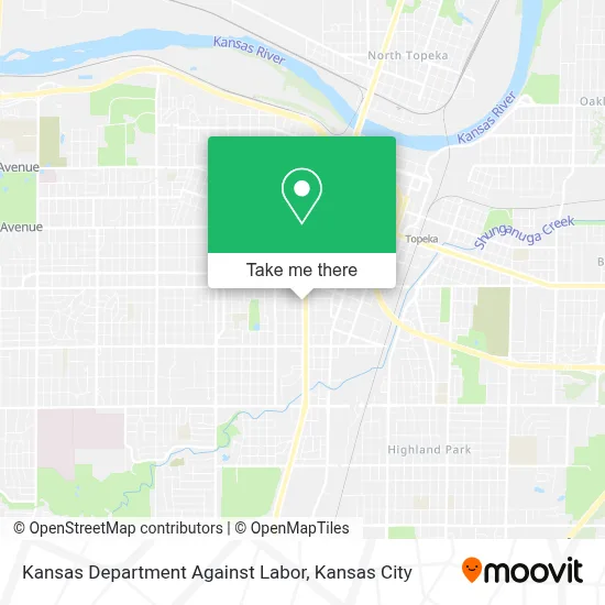 Kansas Department Against Labor map