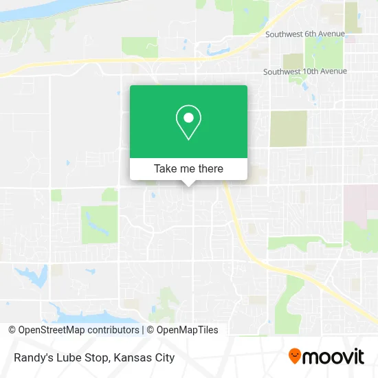 Randy's Lube Stop map
