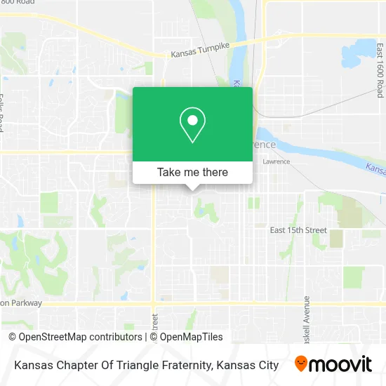 Kansas Chapter Of Triangle Fraternity map