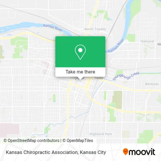 Kansas Chiropractic Association map