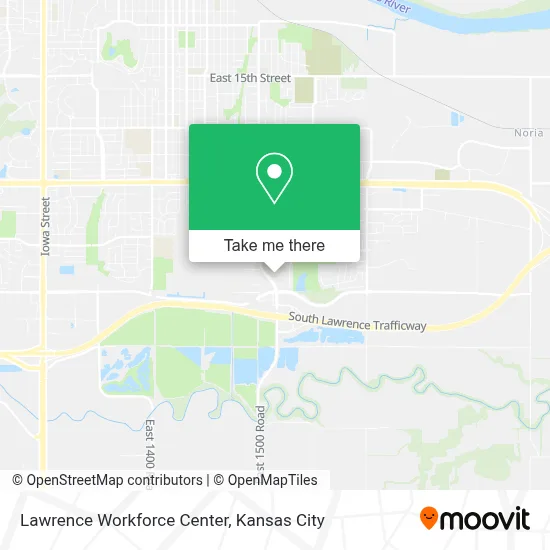 Lawrence Workforce Center map