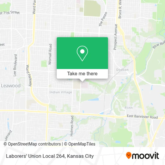 Laborers' Union Local 264 map