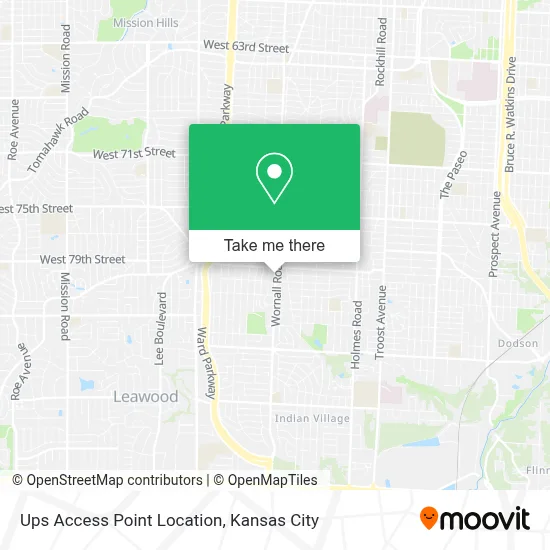Ups Access Point Location map