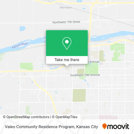 Valeo Community Residence Program map