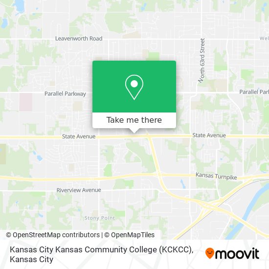 Mapa de Kansas City Kansas Community College (KCKCC)