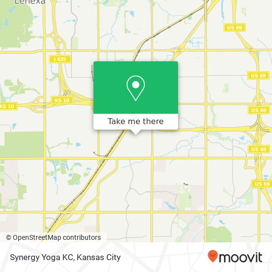 Mapa de Synergy Yoga KC