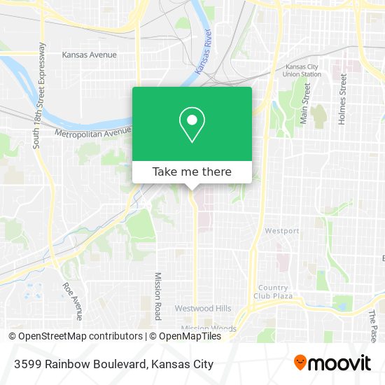 Mapa de 3599 Rainbow Boulevard