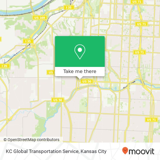 Mapa de KC Global Transportation Service