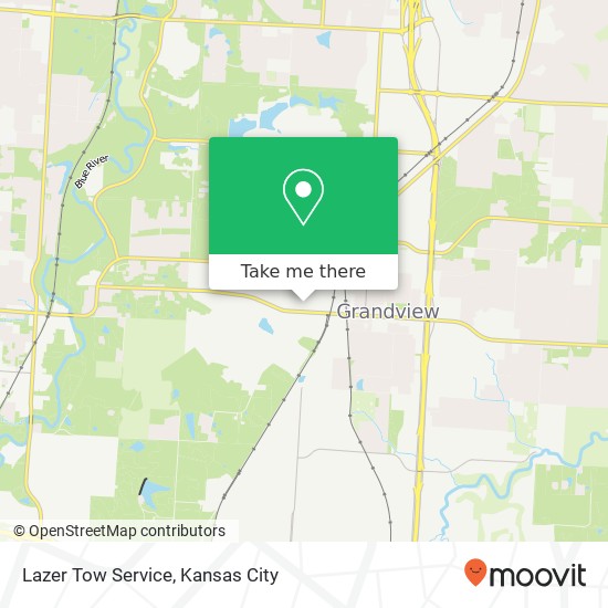 Lazer Tow Service map
