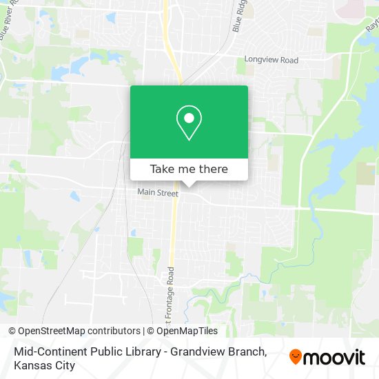 Mapa de Mid-Continent Public Library - Grandview Branch