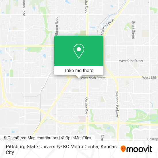 Pittsburg State University- KC Metro Center map