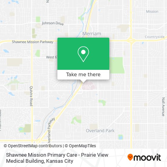 Mapa de Shawnee Mission Primary Care - Prairie View Medical Building