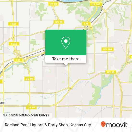 Mapa de Roeland Park Liquors & Party Shop