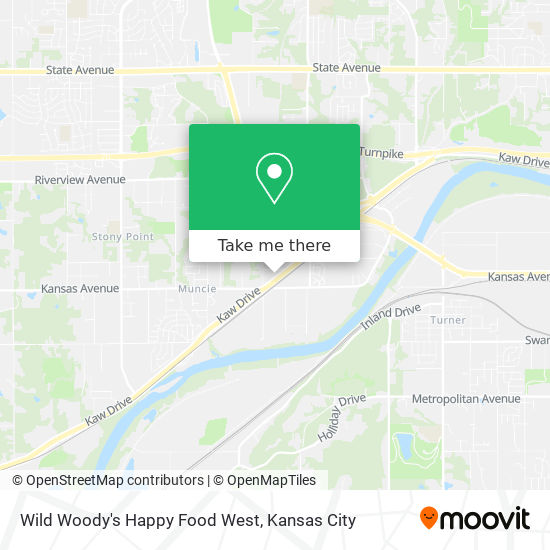 Wild Woody's Happy Food West map