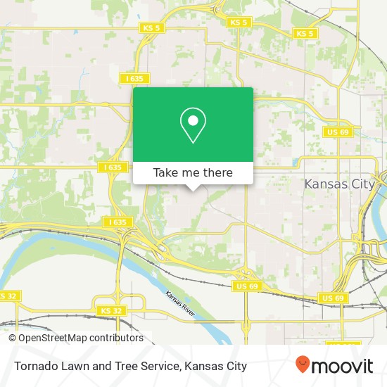 Mapa de Tornado Lawn and Tree Service