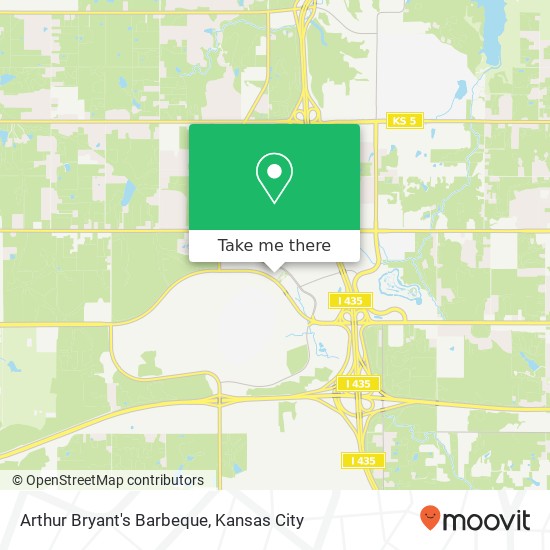 Mapa de Arthur Bryant's Barbeque