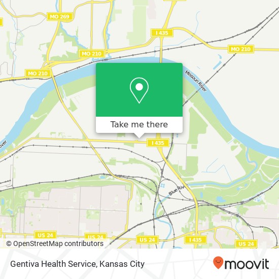 Gentiva Health Service map
