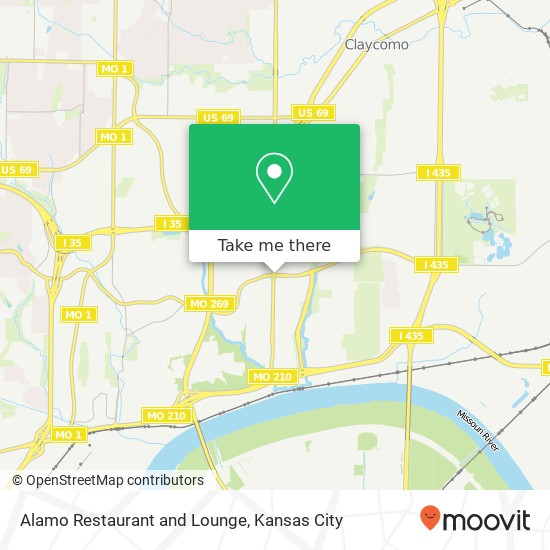 Alamo Restaurant and Lounge map