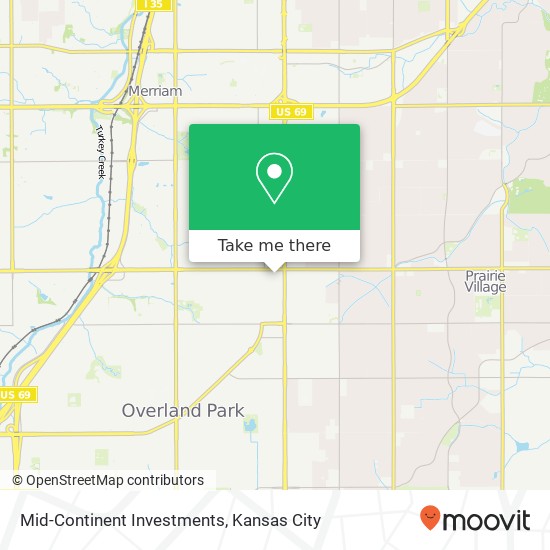 Mid-Continent Investments map