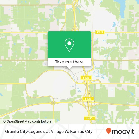 Granite City-Legends at Village W map