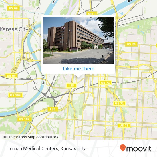 Truman Medical Centers map