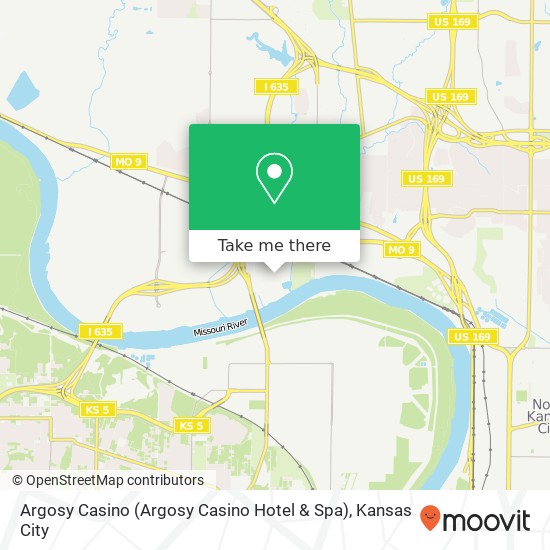 Argosy Casino (Argosy Casino Hotel & Spa) map