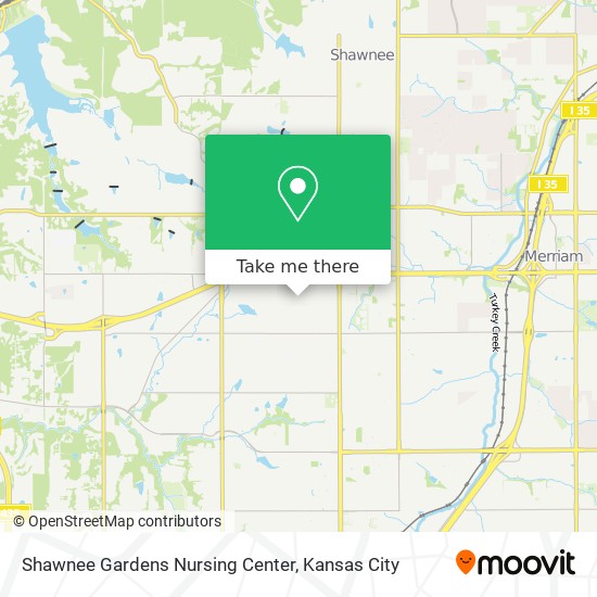 Shawnee Gardens Nursing Center map