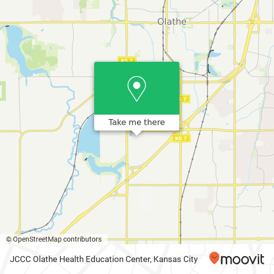 Mapa de JCCC Olathe Health Education Center