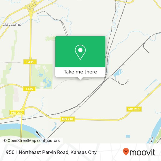 9501 Northeast Parvin Road map