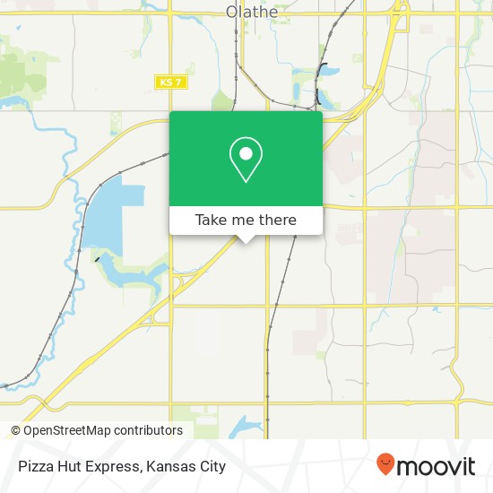 Mapa de Pizza Hut Express, 20255 W 154th St Olathe, KS 66062