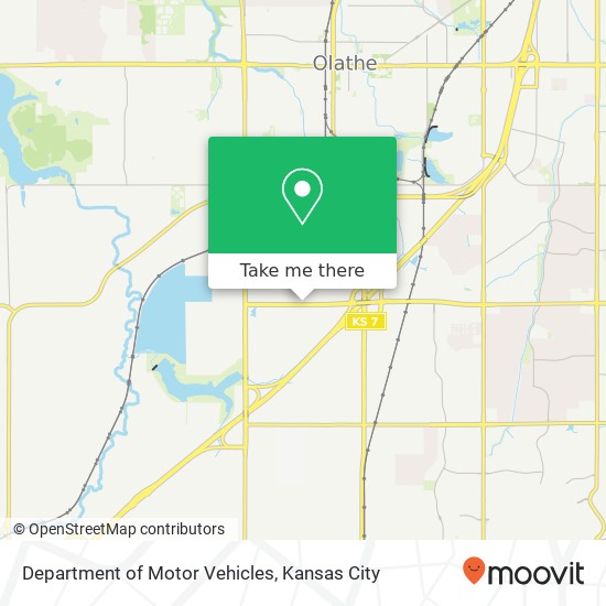 Department of Motor Vehicles map