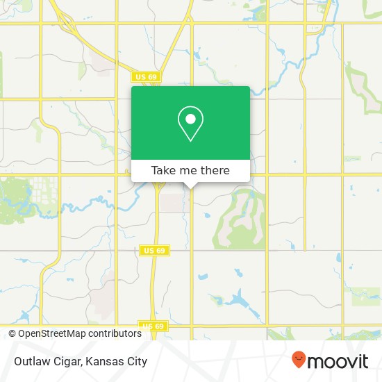 Mapa de Outlaw Cigar, 13700 Metcalf Ave Overland Park, KS 66223