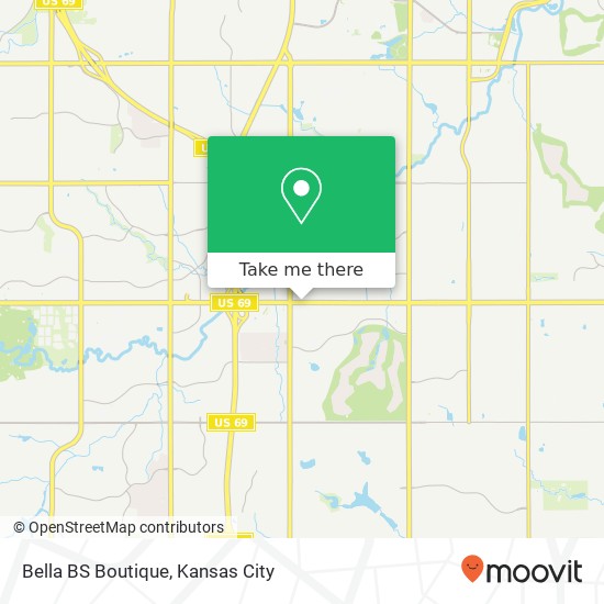 Mapa de Bella BS Boutique, 6908 W 135th St Overland Park, KS 66223