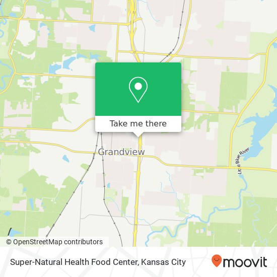 Mapa de Super-Natural Health Food Center, 12706 S US Highway 71 Grandview, MO 64030