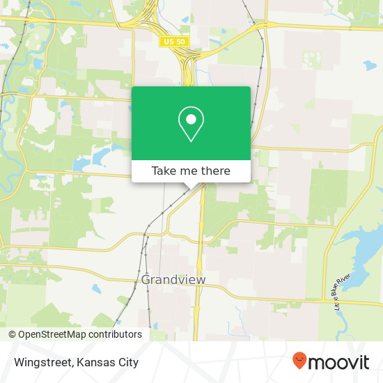 Mapa de Wingstreet, 12000 Blue Ridge Blvd Grandview, MO 64030