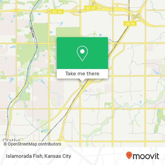 Mapa de Islamorada Fish, 12051 S Renner Blvd Olathe, KS 66061