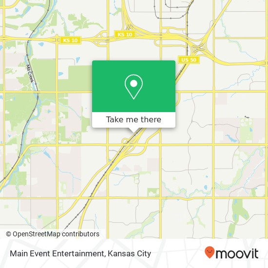 Mapa de Main Event Entertainment, 11720 S Kansas City Rd Lenexa, KS 66061