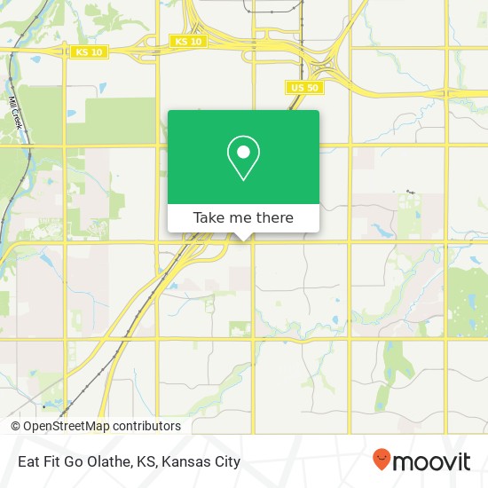 Mapa de Eat Fit Go Olathe, KS, 15153 W 119th St Olathe, KS 66062